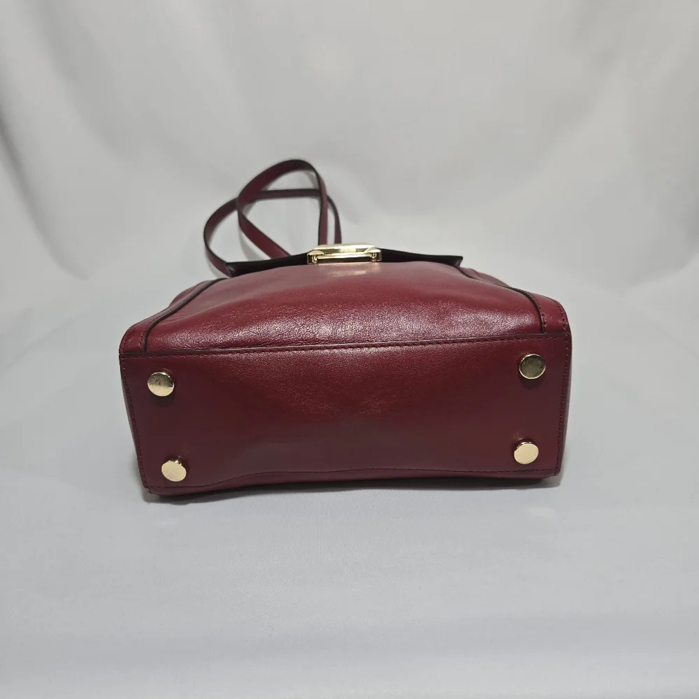 Michael Michael Kors Whitney Maroon MD Backpack Leather Purse